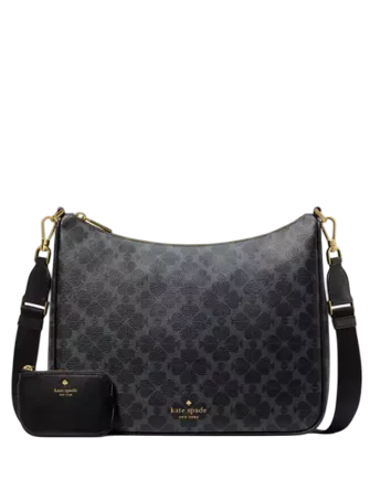 Kate Spade New York Spade Flower Large Crossbody With Pouch Black