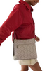 Kate Spade New York Spade Flower Large Swingpack Buckle Crossbody  Dark Beige 