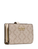 Kate Spade New York Spade Flower Medium Bifold Wallet  Dark Beige Moon 