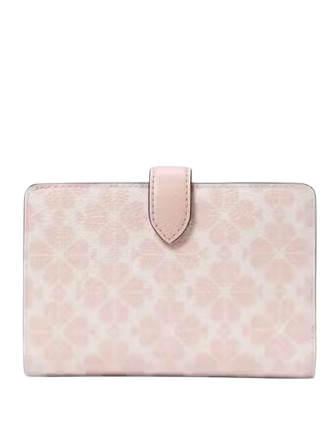 Kate Spade New York Spade Flower Medium Bifold Wallet  Rose Smoke 