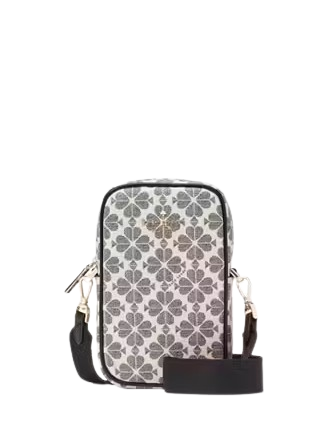 ZIPオールアラウンド★Kate Spadeモーガン PhoneCrossbodyレザー kate spade】モーガン レザー スマホショルダー ☆BLACK☆ (kate
