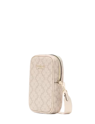 Kate Spade New York Spade Flower Phone Crossbody Dark Beige
