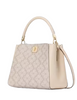 Kate Spade New York Spade Flower Pvc Medium Top Handle Satchel Dark Beige