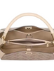 Kate Spade New York Spade Flower Pvc Medium Top Handle Satchel Dark Beige