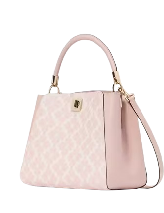 Kate Spade New York Spade Flower Pvc Medium Top Handle Satchel  Rose Smoke 