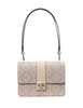 Kate Spade New York Spade Flower Pvc Small Flap Shoulder Bag  Dark Beige 