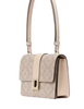 Kate Spade New York Spade Flower Pvc Small Flap Shoulder Bag  Dark Beige 