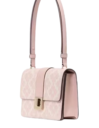 Kate Spade New York Spade Flower Pvc Small Flap Shoulder Bag Rose Smoke