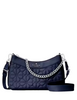 Kate Spade New York Spade Flower Quilted Fabric Convertible Crossbody Parisian Navy
