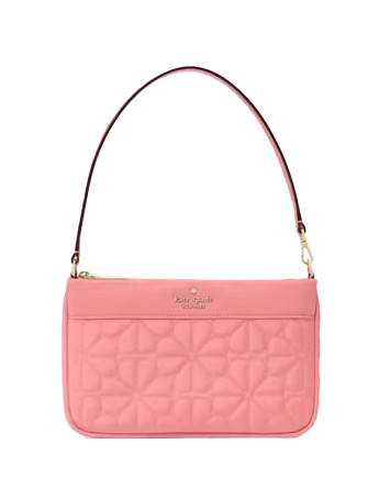 Kate Spade New York Spade Flower Quilted Fabric Convertible Wristlet Terracotta Tile
