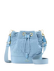 Kate Spade New York Spade Flower Quilted Nylon Bucket Bag Montauk Blue