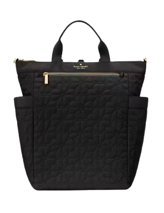 kate spade ブラック トートリュック Kate Spade New York Spade Flower Quilted Nylon Convertible