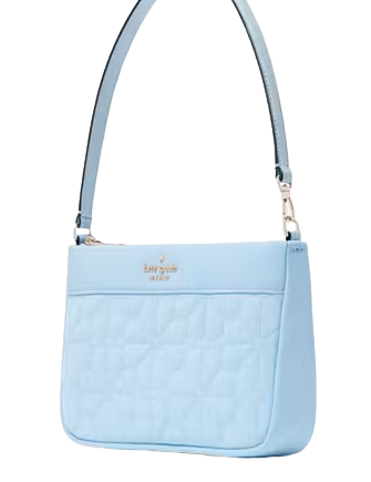Kate Spade New York Spade Flower Quilted Nylon Convertible Wristlet Montauk Blue