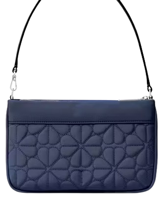 Kate Spade New York Spade Flower Quilted Nylon Convertible Wristlet Parisian Navy