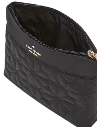 Kate Spade New York Spade Flower Quilted Nylon Pouch Black