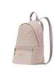 Kate Spade New York Spade Flower Quilted Nylon Small Backpack Cozy Grey