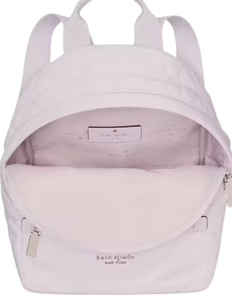 Kate Spade New York Spade Flower Quilted Nylon Small Backpack Pale Amethyst 