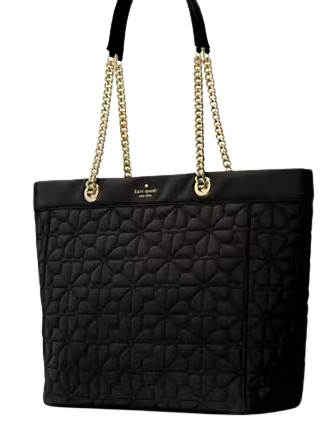 Kate Spade New York Spade Flower Quilted Nylon XL Tote Black
