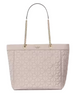 Kate Spade New York Spade Flower Quilted Nylon XL Tote Cozy Grey
