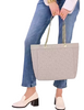 Kate Spade New York Spade Flower Quilted Nylon XL Tote Cozy Grey