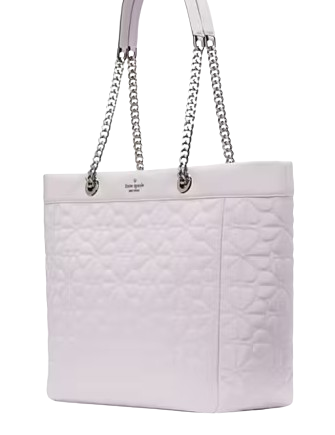 Kate Spade New York Spade Flower Quilted Nylon XL Tote Pale Amethyst