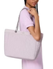 Kate Spade New York Spade Flower Quilted Nylon XL Tote Pale Amethyst