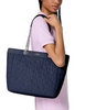 Kate Spade New York Spade Flower Quilted Nylon XL Tote Parisian Navy