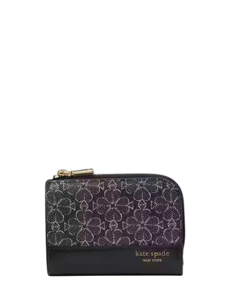 Kate Spade New York Spade Flower Small Compact Wallet Black