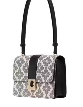Kate Spade New York Spade Flower Small Flap Shoulder Bag Black Multi