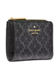 Kate Spade New York Spade Flower Small L-zip Wallet Black