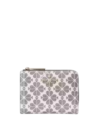 Kate Spade New York Spade Flower Small L-zip Wallet Black Multi