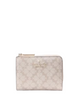 Kate Spade New York Spade Flower Small L-zip Wallet Dark Beige Multi