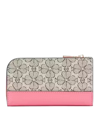 Kate Spade New York Spade Flower Small Slim Bifold Wallet Ruby Citrus 