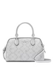 Kate Spade New York Spade Flower Star Toss Small Dolly Duffle Crossbody  Platinum Grey 