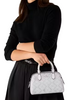 Kate Spade New York Spade Flower Star Toss Small Dolly Duffle Crossbody  Platinum Grey 