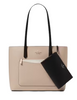 Kate Spade New York Staci Colorblock Leather Large Tote Set Warm Beige