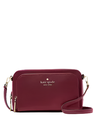 Kate Spade New York Staci Dual Zip Around Crossbody Blackberry Preserves