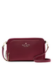 Kate Spade New York Staci Dual Zip Around Crossbody Blackberry Preserves