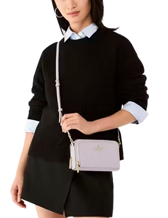 Kate Spade New York Staci Dual Zip Around Crossbody Pastel Lavender