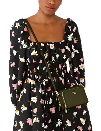Kate Spade New York Staci Dual Zip Around Crossbody Seaweed