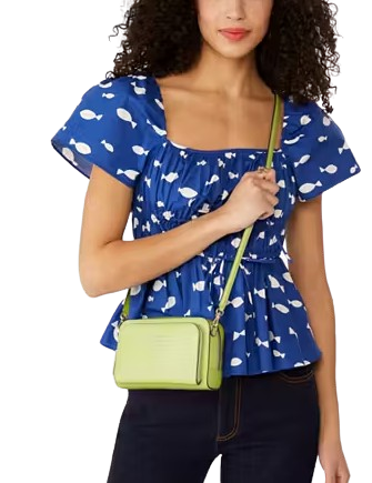 Kate Spade New York Staci Dual Zip Around Mini Crossbody Lime Slushy