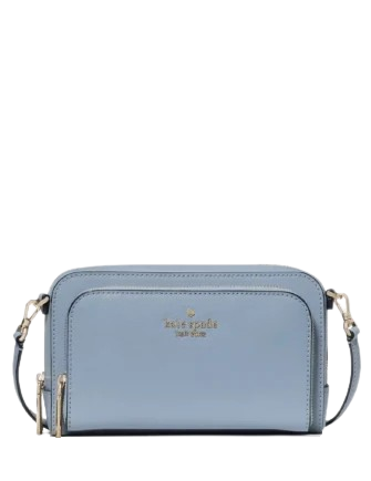 Kate Spade New York Staci Dual Zip Around Mini Crossbody Muted Blue