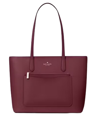 Kate Spade New York Staci Large Tote Set Dark Merlot