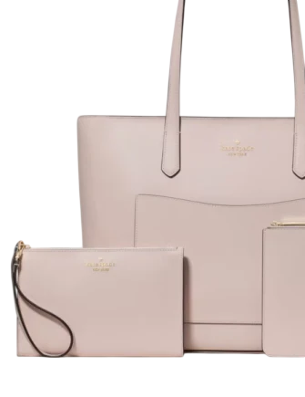 Kate Spade New York Staci Large Tote Set Powdered Sugar