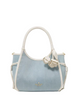 Kate Spade New York Stash Denim Floral Small Carryall Bag Blue