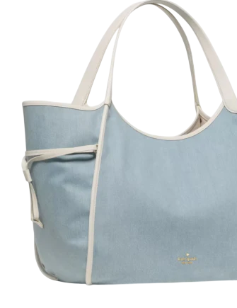 Kate Spade New York Stash Denim Large Carryall Bag Blue
