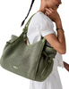 Kate Spade New York Stash Straw Large Carryall Bag Cedar Stand 