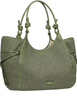 Kate Spade New York Stash Straw Large Carryall Bag Cedar Stand 