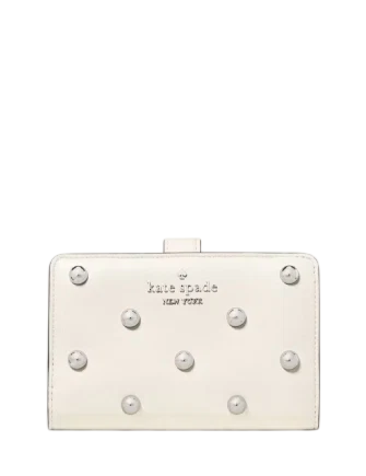 Kate Spade New York Studded Medium Bifold Wallet Meringue