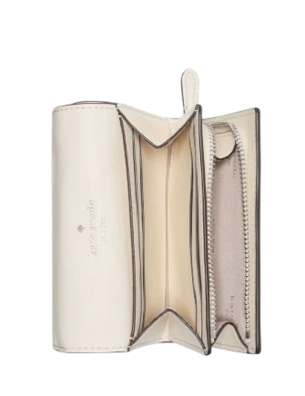 Kate Spade New York Studded Small L-zip Wallet Meringue